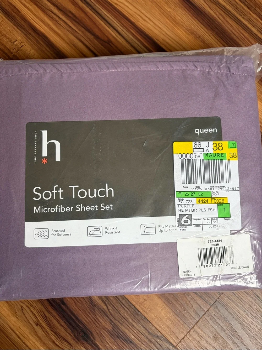 Home Expressions— Queen Microfiber Sheet Set